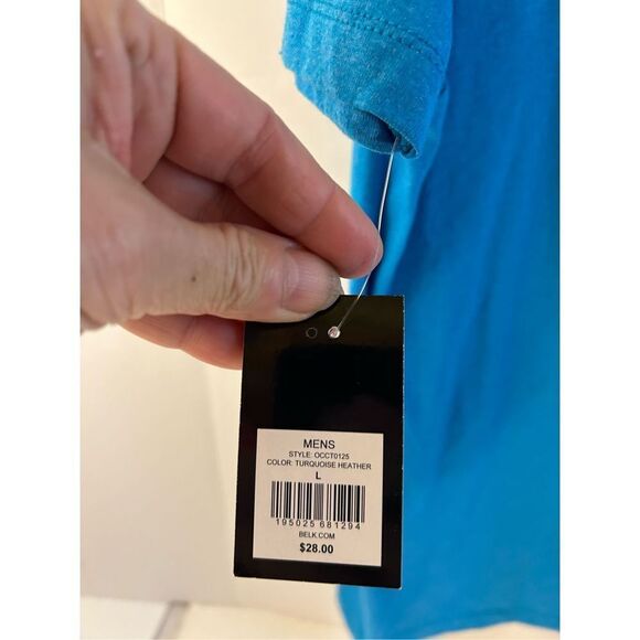 Ocean & Coast t-shirt large New Swordfish Stars Stripes turquoise heather - Picture 3 of 9